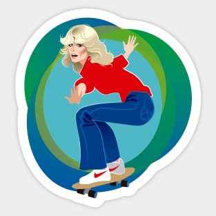 Skateboard Jill Sticker